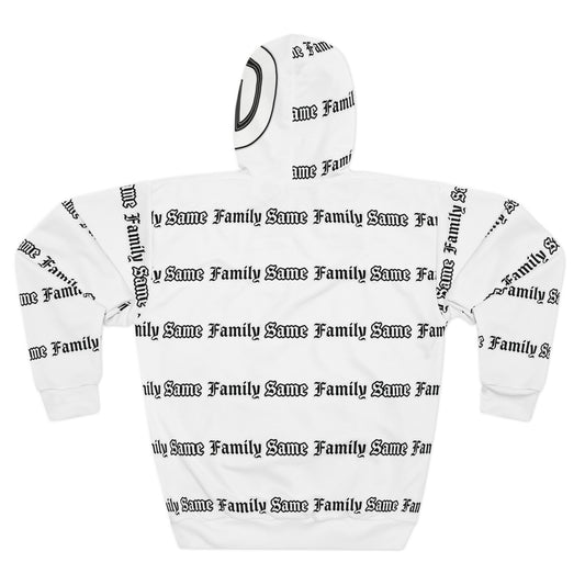 Raised Differently Same Family Logo Hoodie