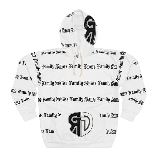 Raised Differently Same Family Logo Hoodie