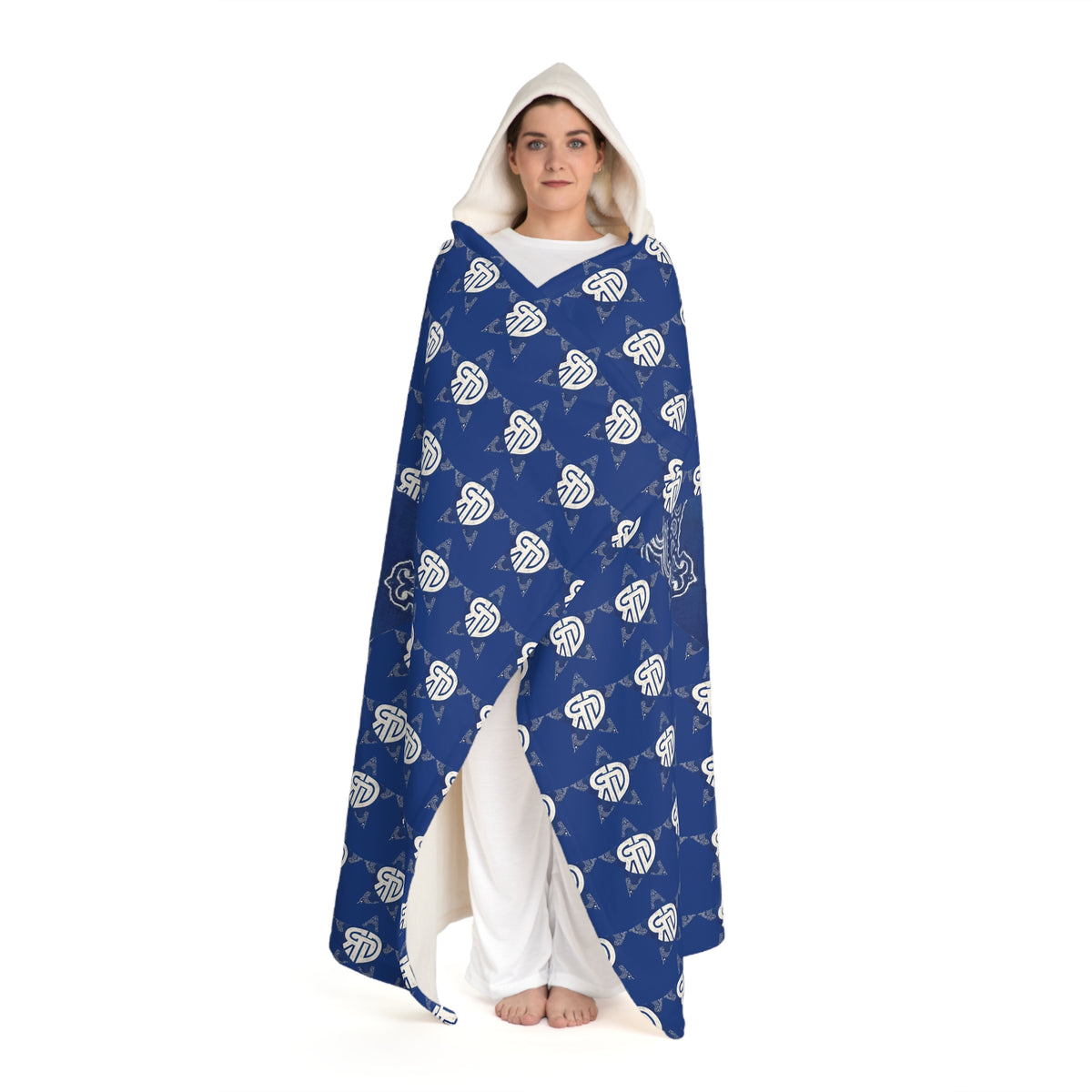 RD Blue Bandana Star Sherpa Blanket
