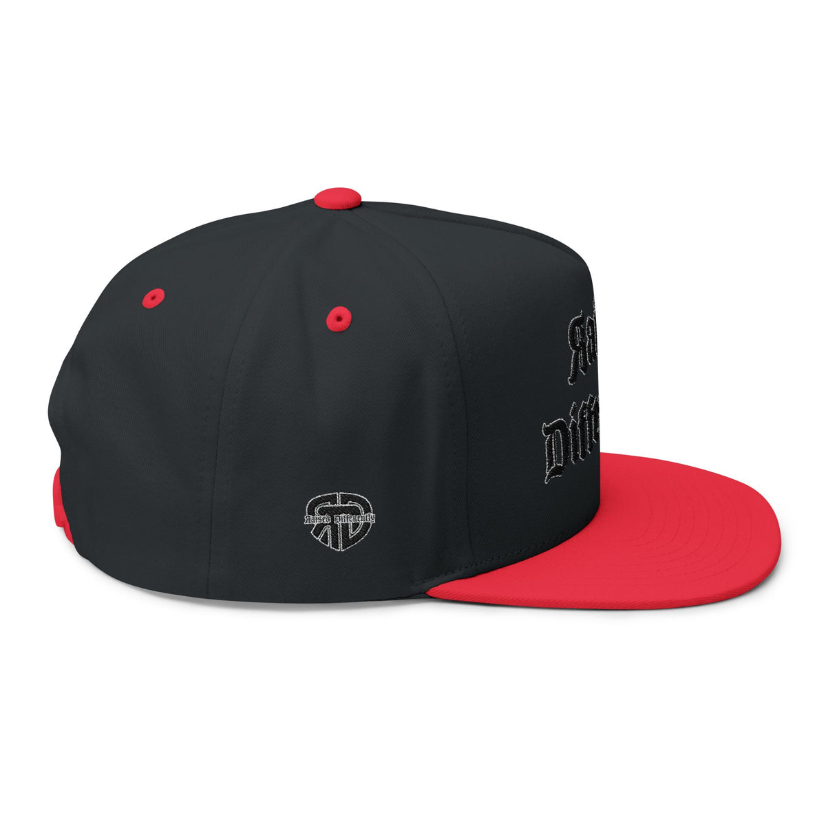RD Embroidered Flat Bill Cap
