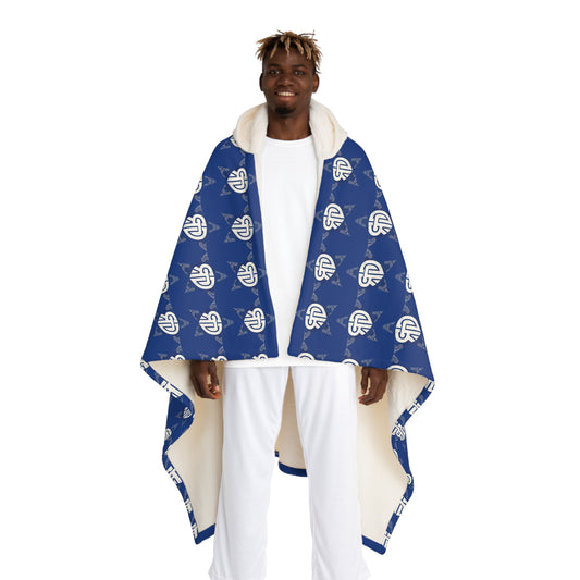 RD Blue Bandana Star Sherpa Blanket